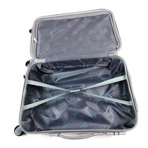 Hardside Spinner Luggage 20-Inch Carry On (Silver) - Picture 6 of 6